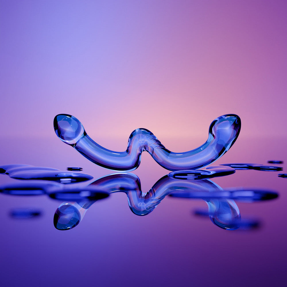 Consolador de vidrio de doble punta