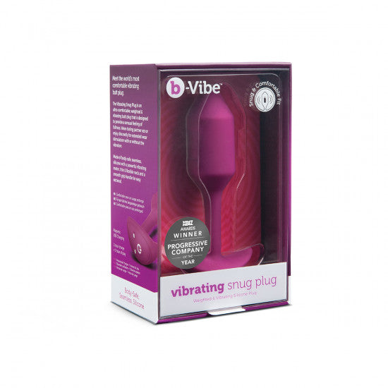 B-Vibe Snug Plug Vibrating Rose Medium