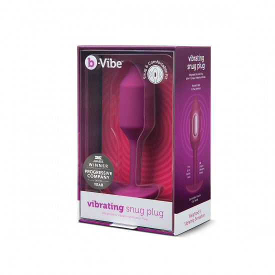 B-Vibe Snug Plug Vibrating Rose Medium