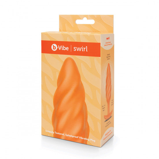 B-Vibe Bump Plug Orange Swirl Medium