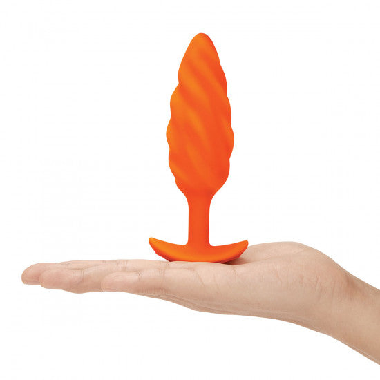 B-Vibe Bump Plug Orange Swirl Medium